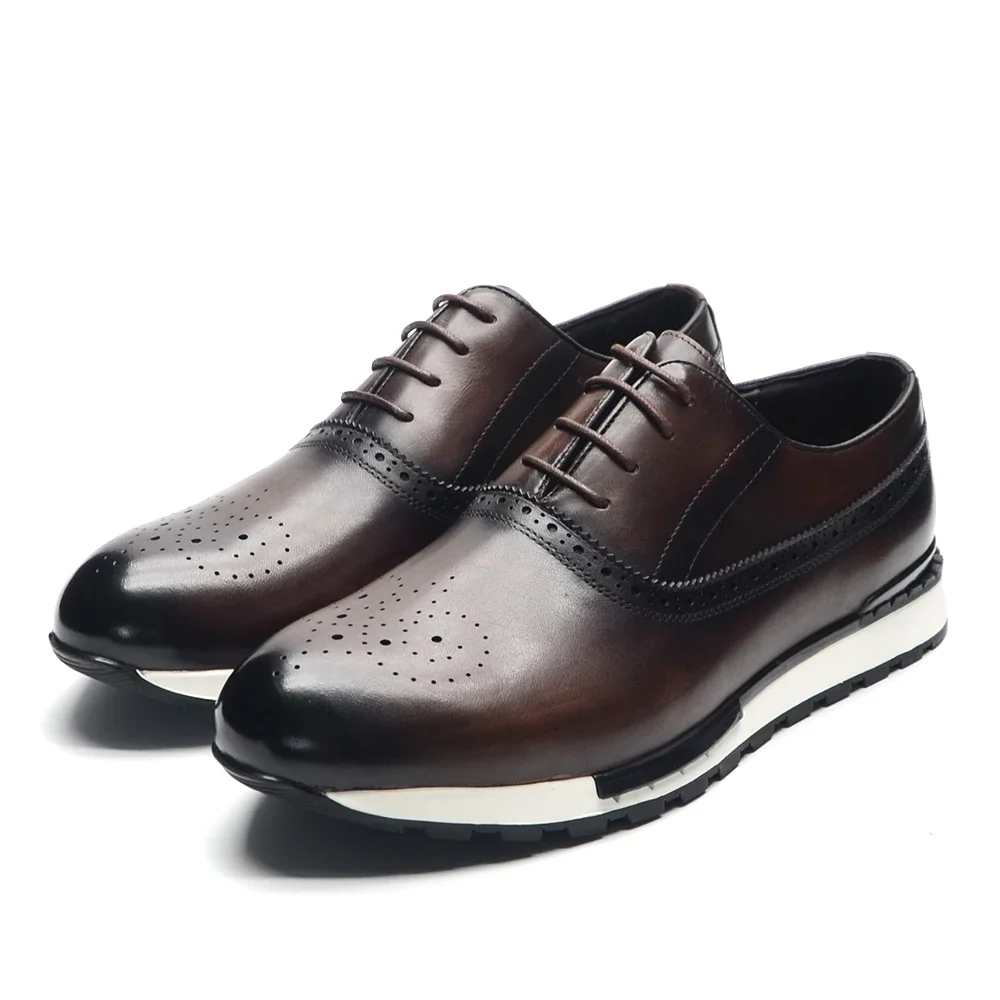 Men Shoes Clearance - 10 Colors Handmade Genuine Leather Oxford