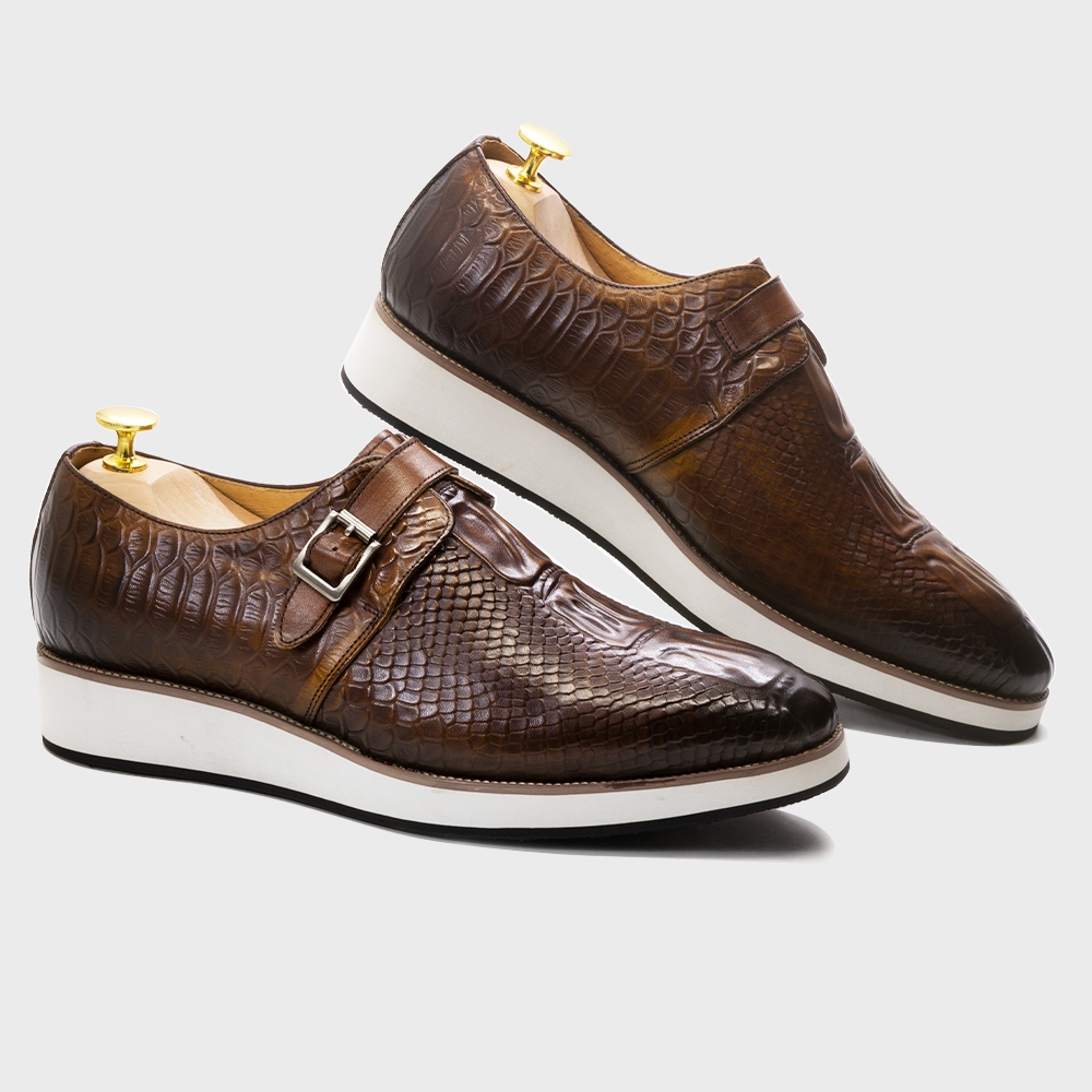 Men Shoes Clearance - Mens Casual Shoes Genuine Leather Crocodile