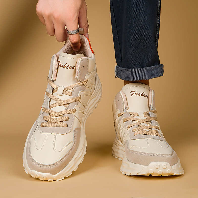 Men Shoes Classic - Lace-up Increase Height Size 50 Mules