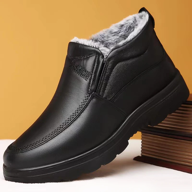 Men Shoes Veja - Winter Men's Ankle Boots Plush Warm