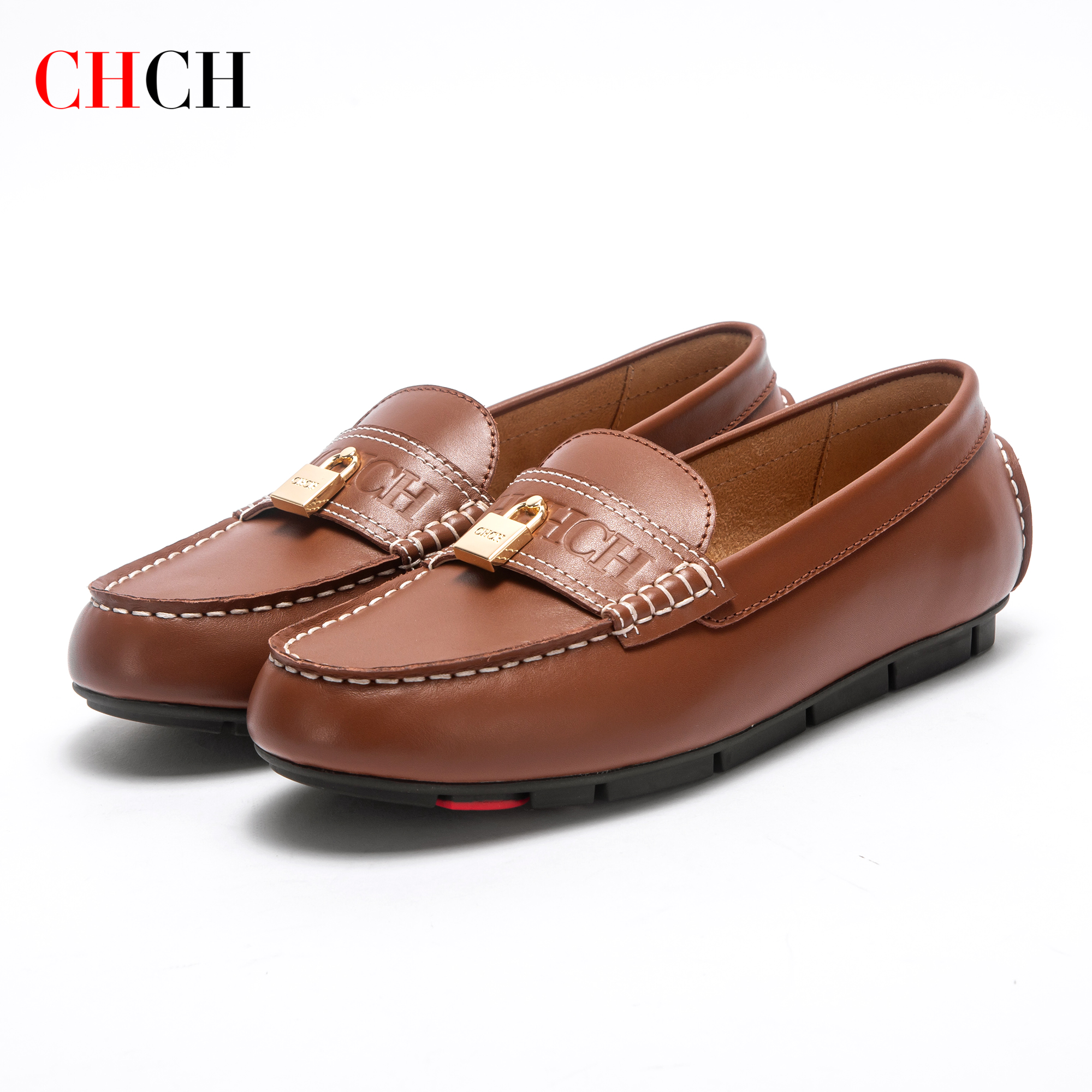 Men Shoes Gucci - CHCH Women's Brown Flat Shoes 2026