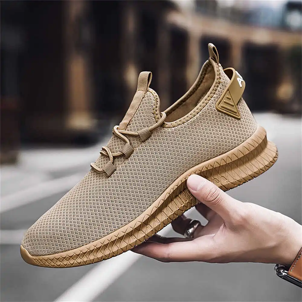Men'S Shoes Yellow And Black - Demi-season Mesh Tenni Man Running Sneakers