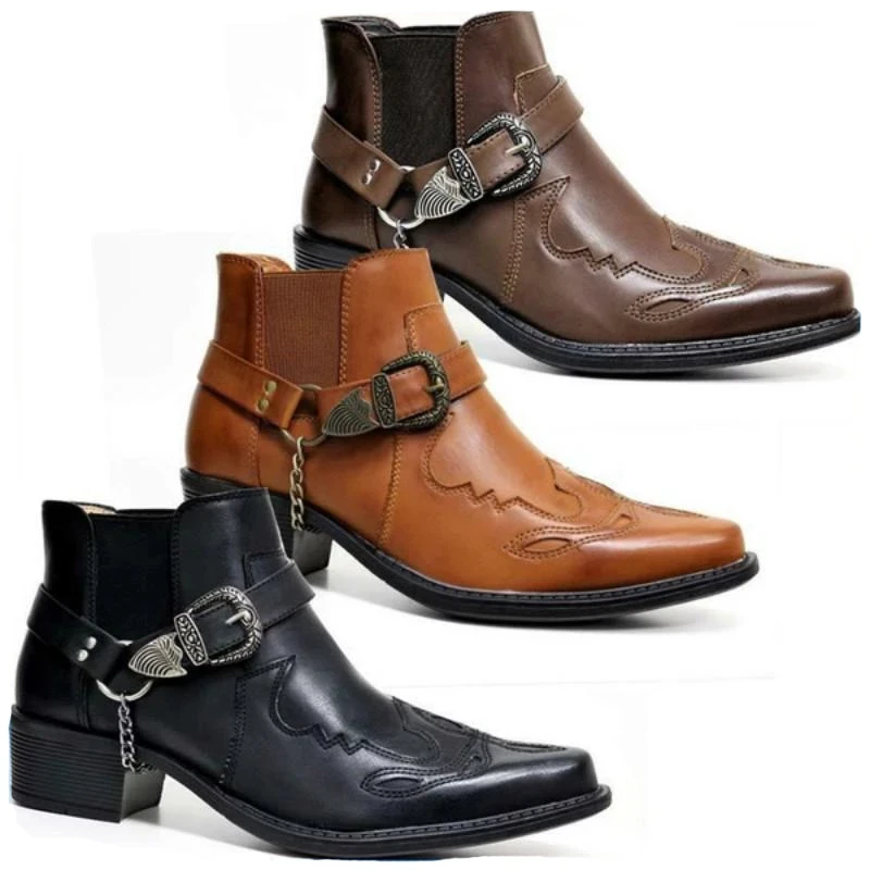 Men Shoes Veja - Fashion 2025 Men's Vintage Cowboy Boots