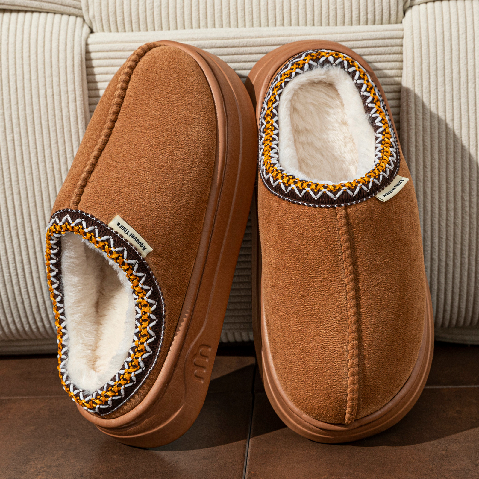Men Shoes Size - Winter Women's Slippers Boots Fashion Fuzzy