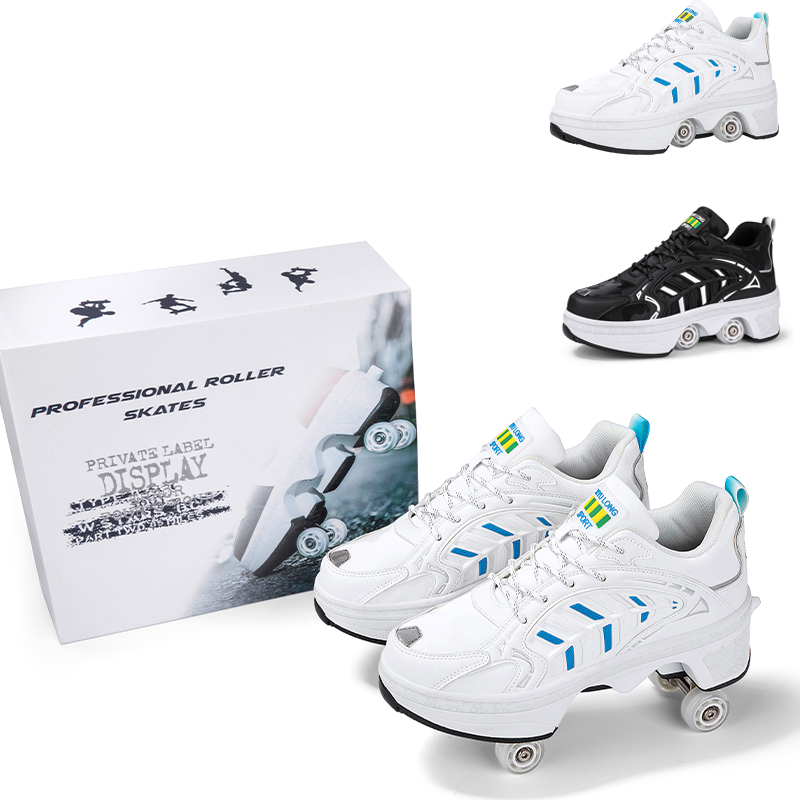 4 Wheels Retractable Roller Sk – Men Shoes Size recenzja i cena