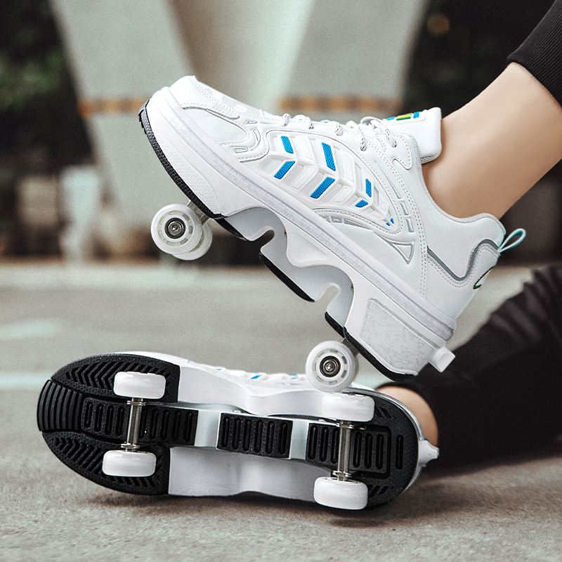 4 Wheels Retractable Roller Sk – Men Shoes Size recenzja i cena