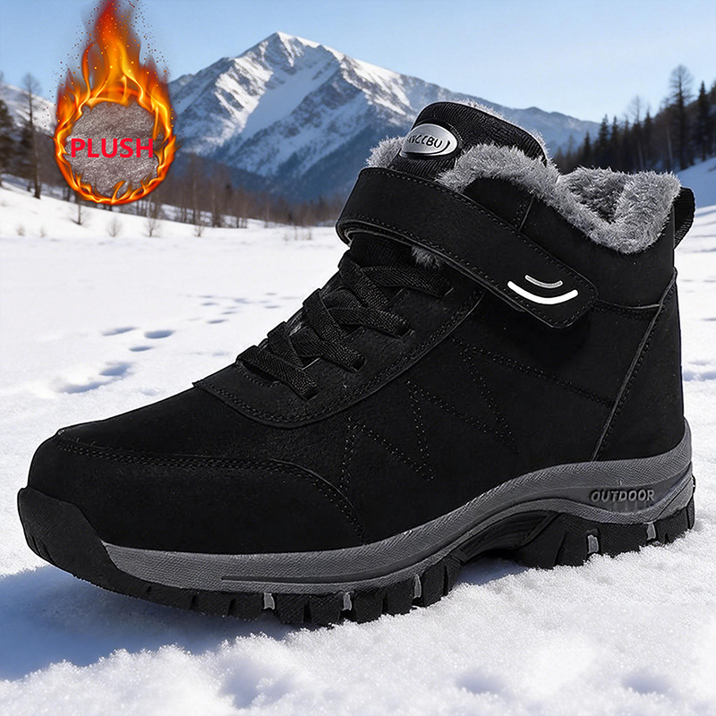 Winter Warm Men Boots With Fur – Men Shoes Classic recenzja i cena