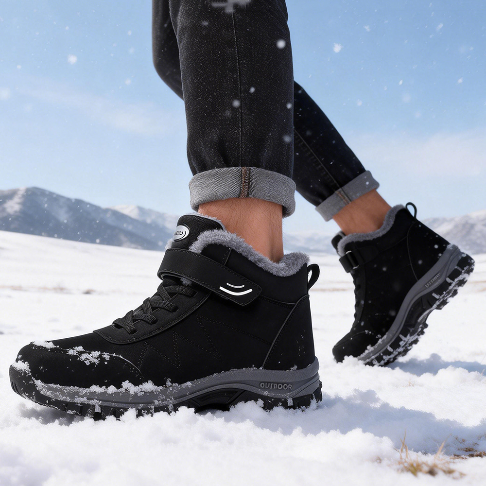 Winter Warm Men Boots With Fur – Men Shoes Classic recenzja i cena