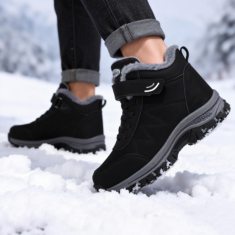 Winter Warm Men Boots With Fur – Men Shoes Classic recenzja i cena