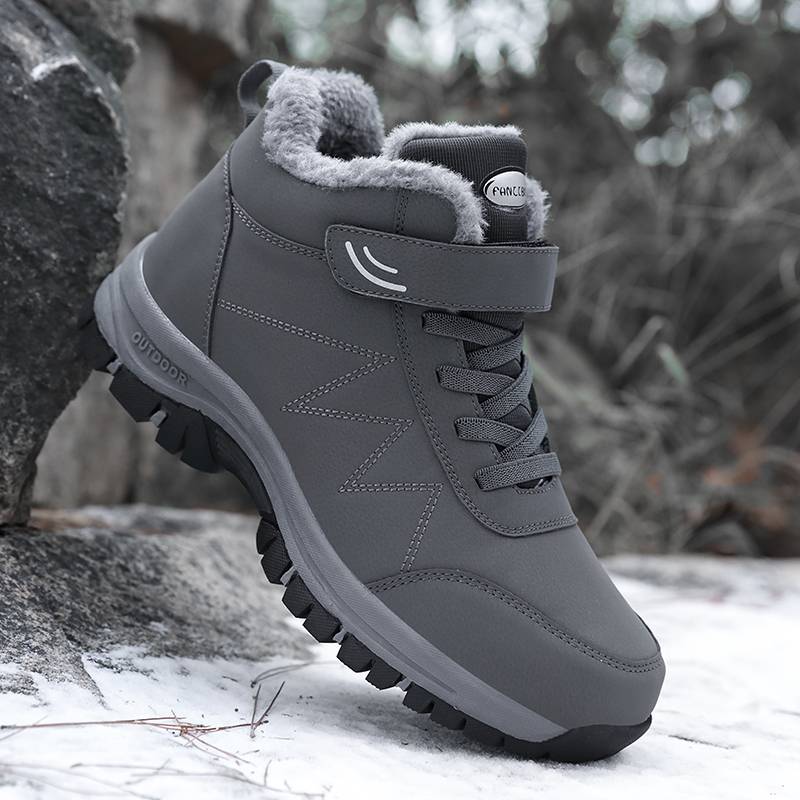Winter Warm Men Boots With Fur – Men Shoes Classic recenzja i cena