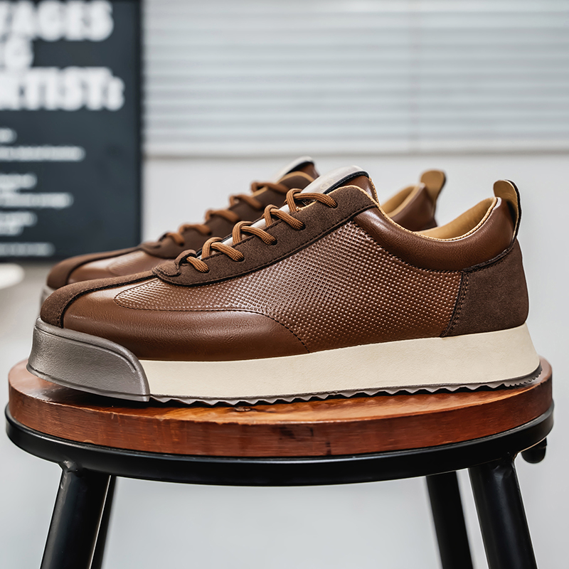 Retro Fashion Brown Men's Low  – Men Shoes Clearance recenzja i cena