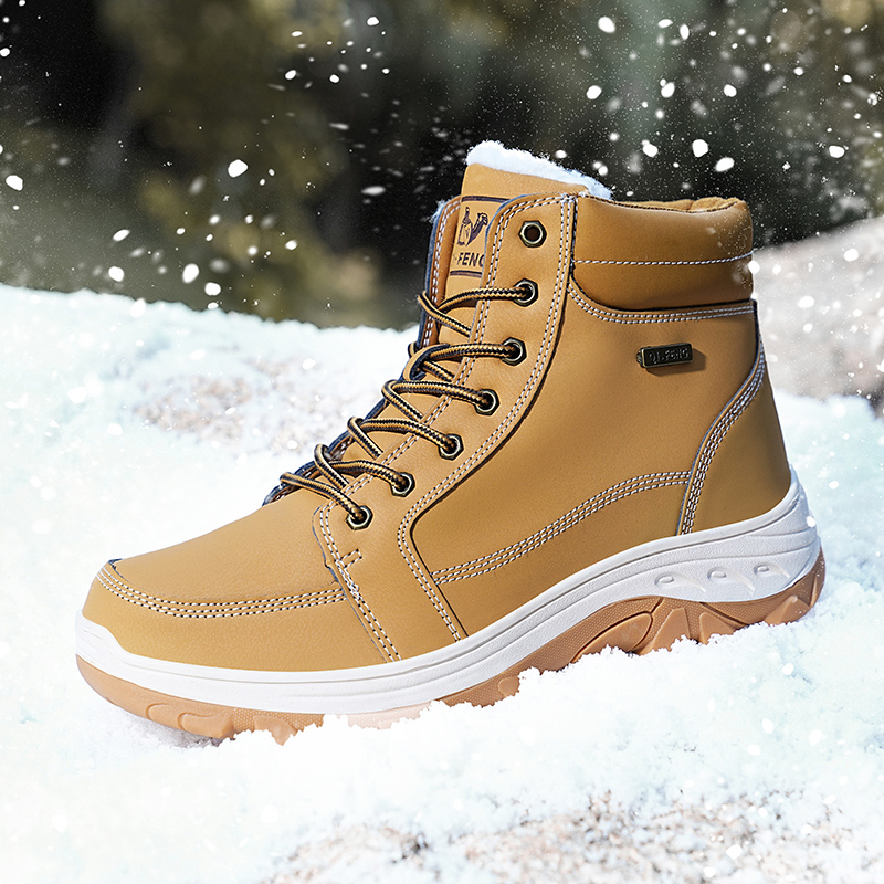 Men Boots Winter Outdoor Walki – Men'S Shoes Yellow And Black recenzja i cena