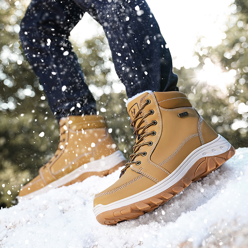Men Boots Winter Outdoor Walki – Men'S Shoes Yellow And Black recenzja i cena