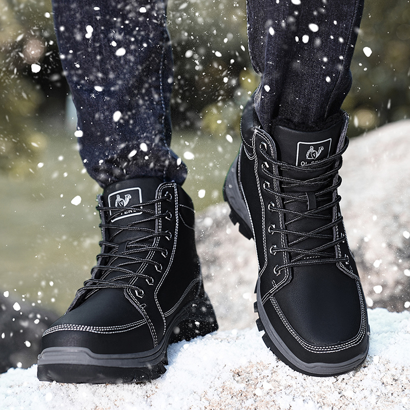 Men Boots Winter Outdoor Walki – Men'S Shoes Yellow And Black recenzja i cena