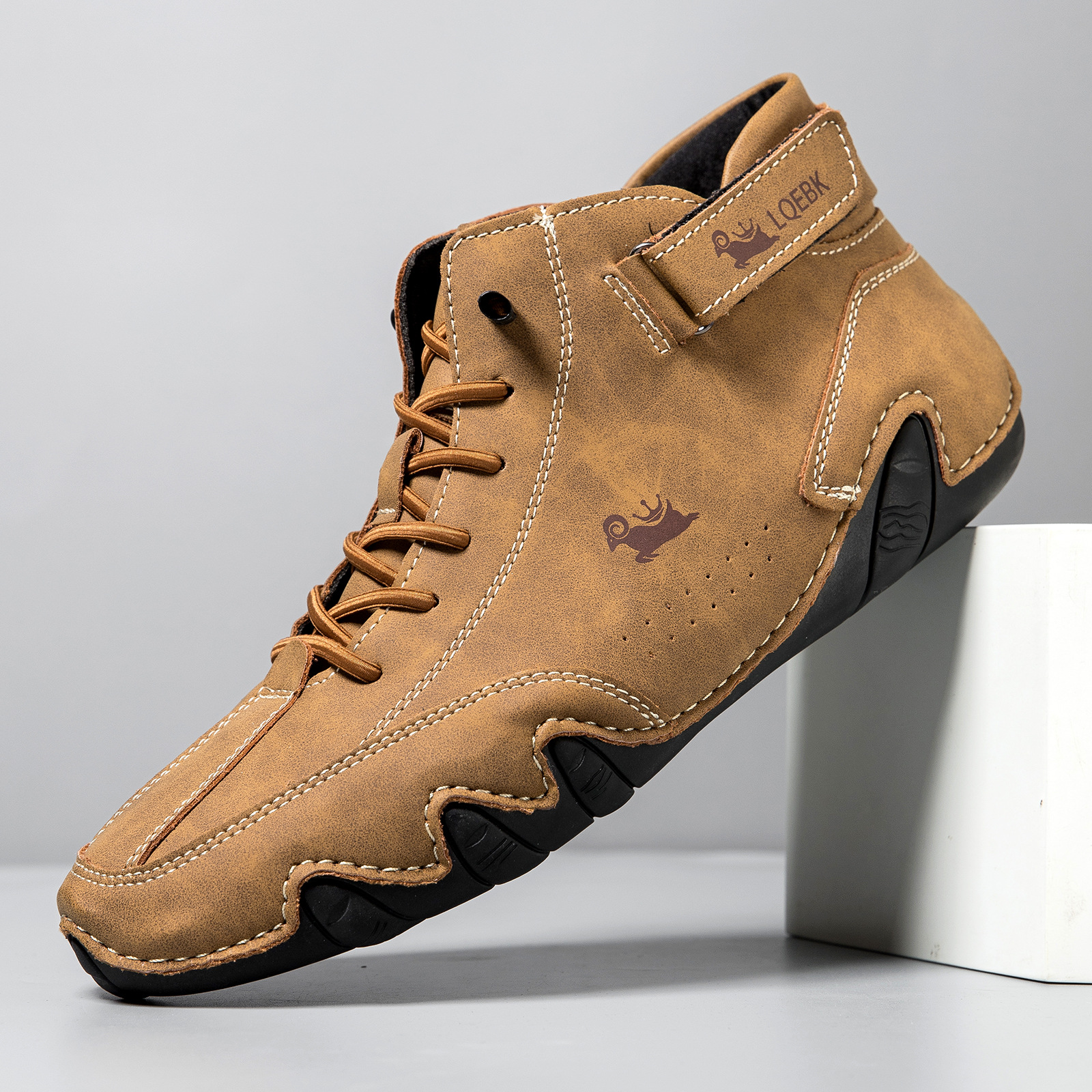 Leather Casual Shoes Sneakers  – Men'S Shoes Comfortable Walking recenzja i cena
