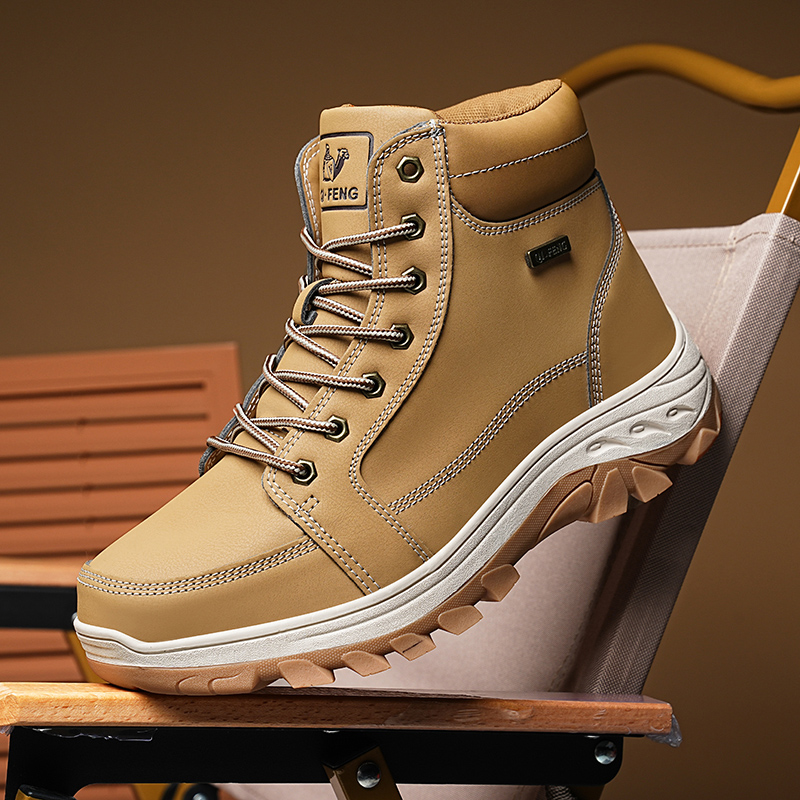 Men Boots Winter Outdoor Walki – Men'S Shoes Yellow And Black recenzja i cena