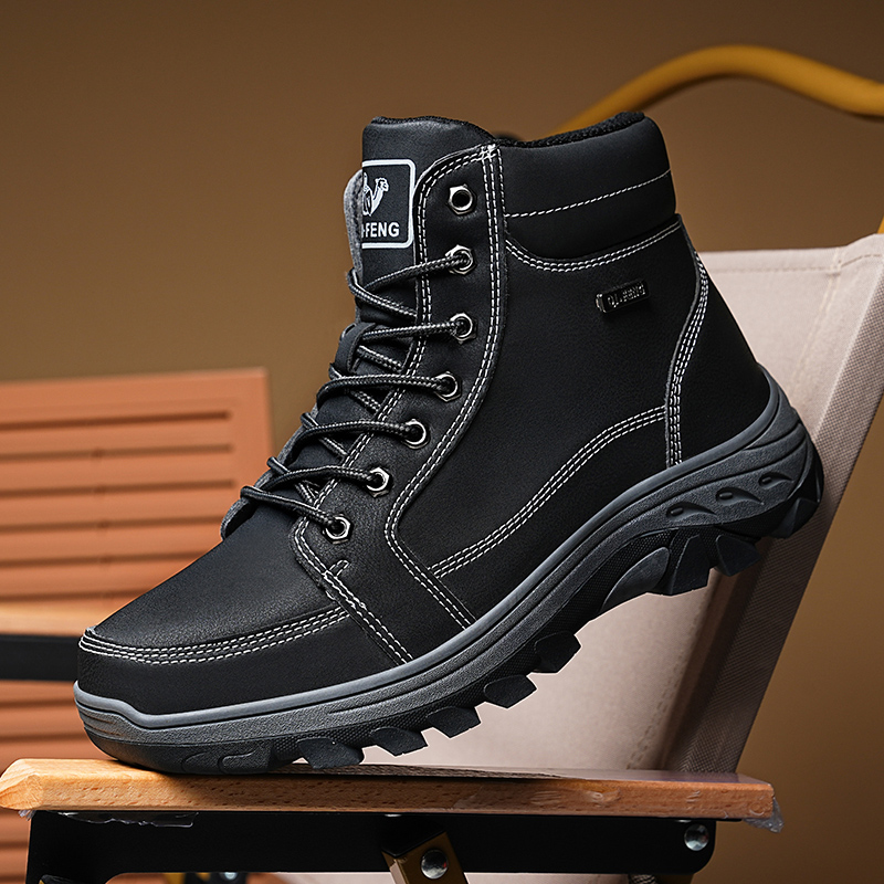 Men Boots Winter Outdoor Walki – Men'S Shoes Yellow And Black recenzja i cena