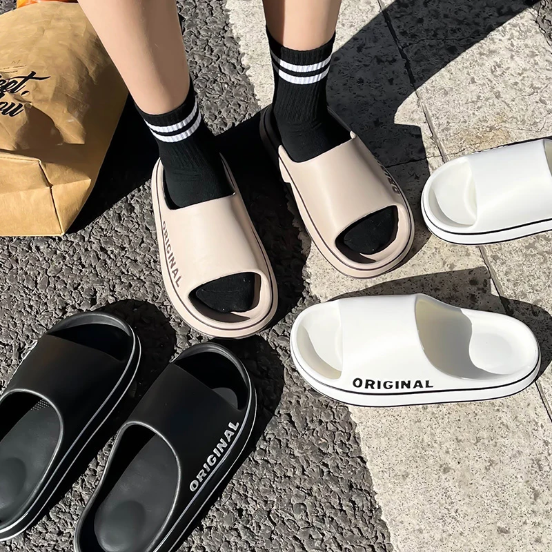 Summer Couple Slides Solid Col – Men'S Shoes For Summer recenzja i cena