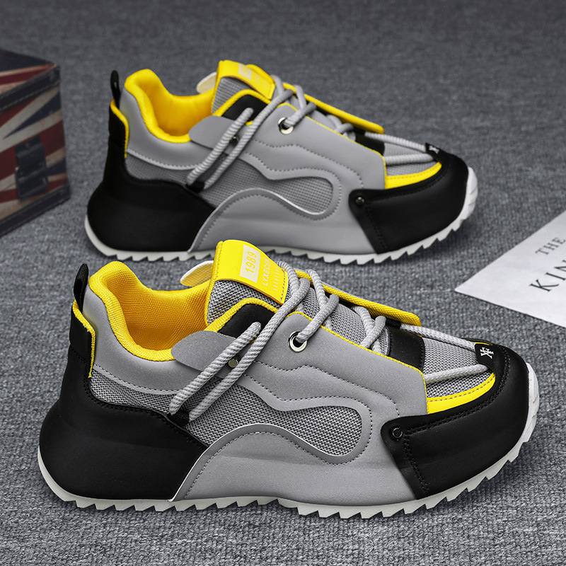 Grey Black And Yellow Chunky D – Men'S Shoes Yellow And Black recenzja i cena