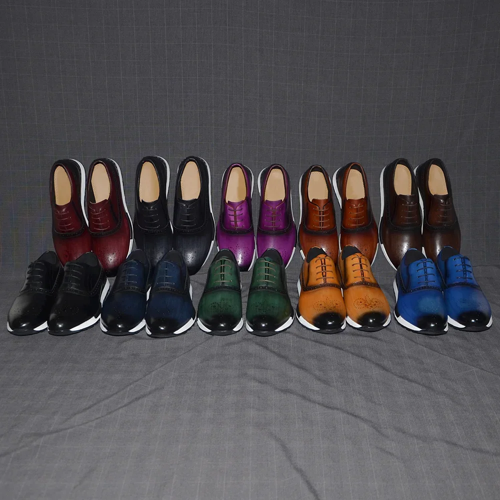 10 Colors Handmade Genuine Lea – Men Shoes Clearance recenzja i cena