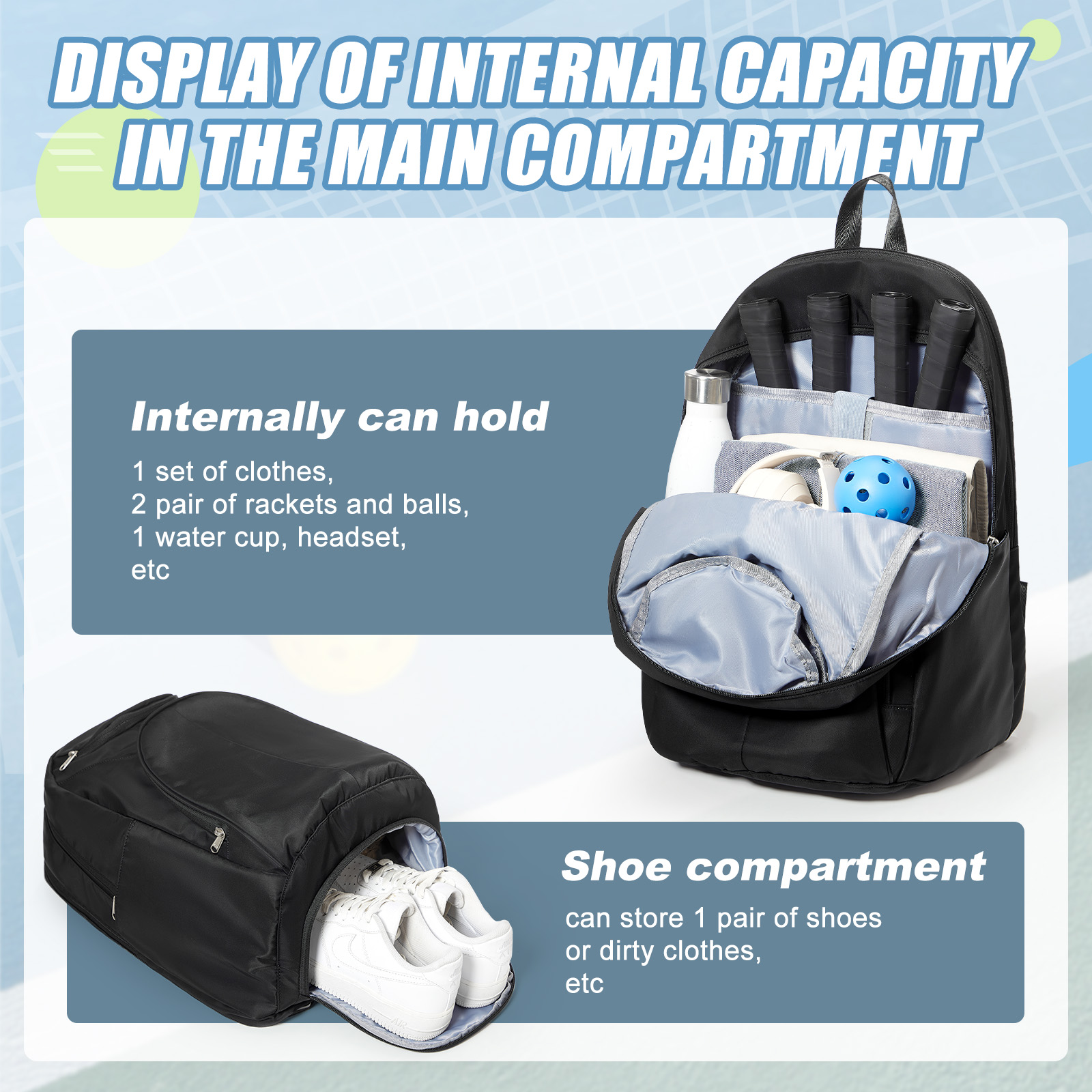 Tennis Bag Tennis Backpack 2 R – Men Shoes China recenzja i cena