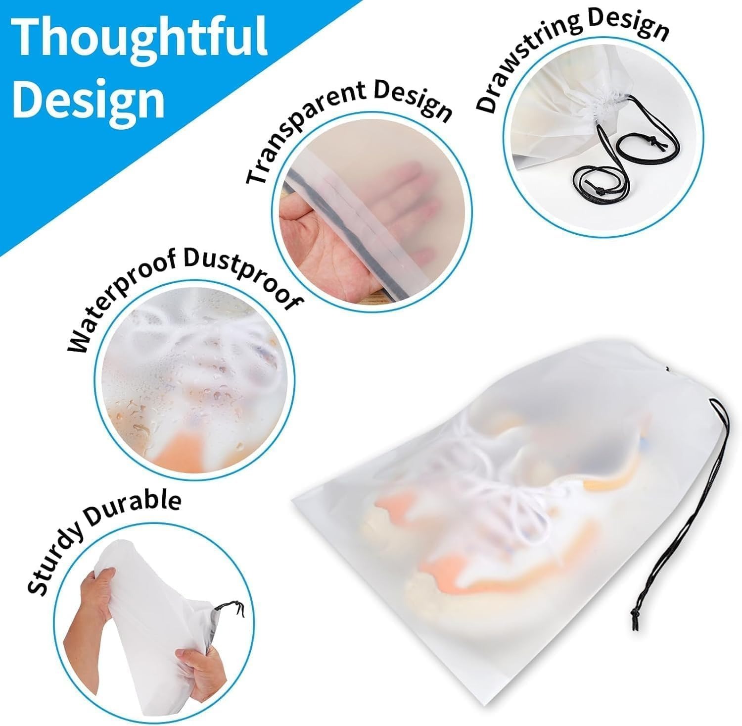 10 Pcs Waterproof Travel Draws – Men Shoes Essentials recenzja i cena