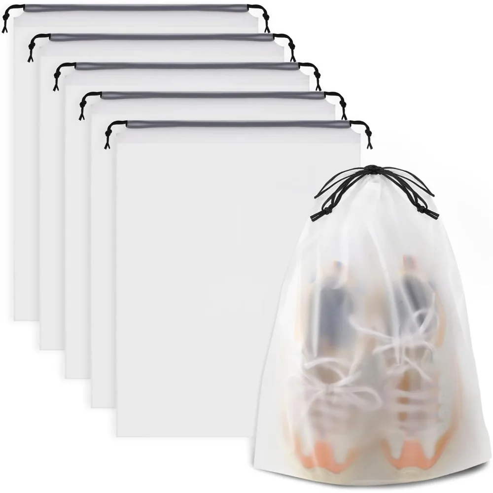 5Pcs Clear Travel Drawstring S – Men Shoes Essentials recenzja i cena