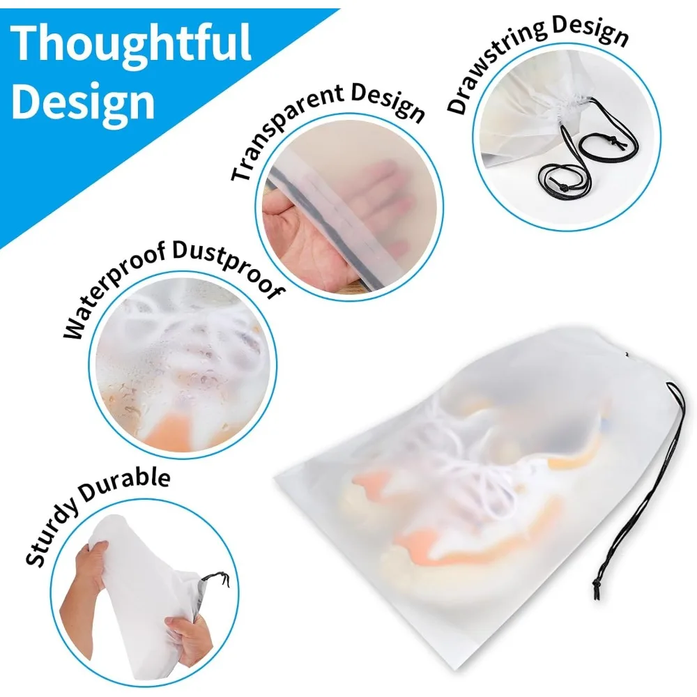 5Pcs Clear Travel Drawstring S – Men Shoes Essentials recenzja i cena