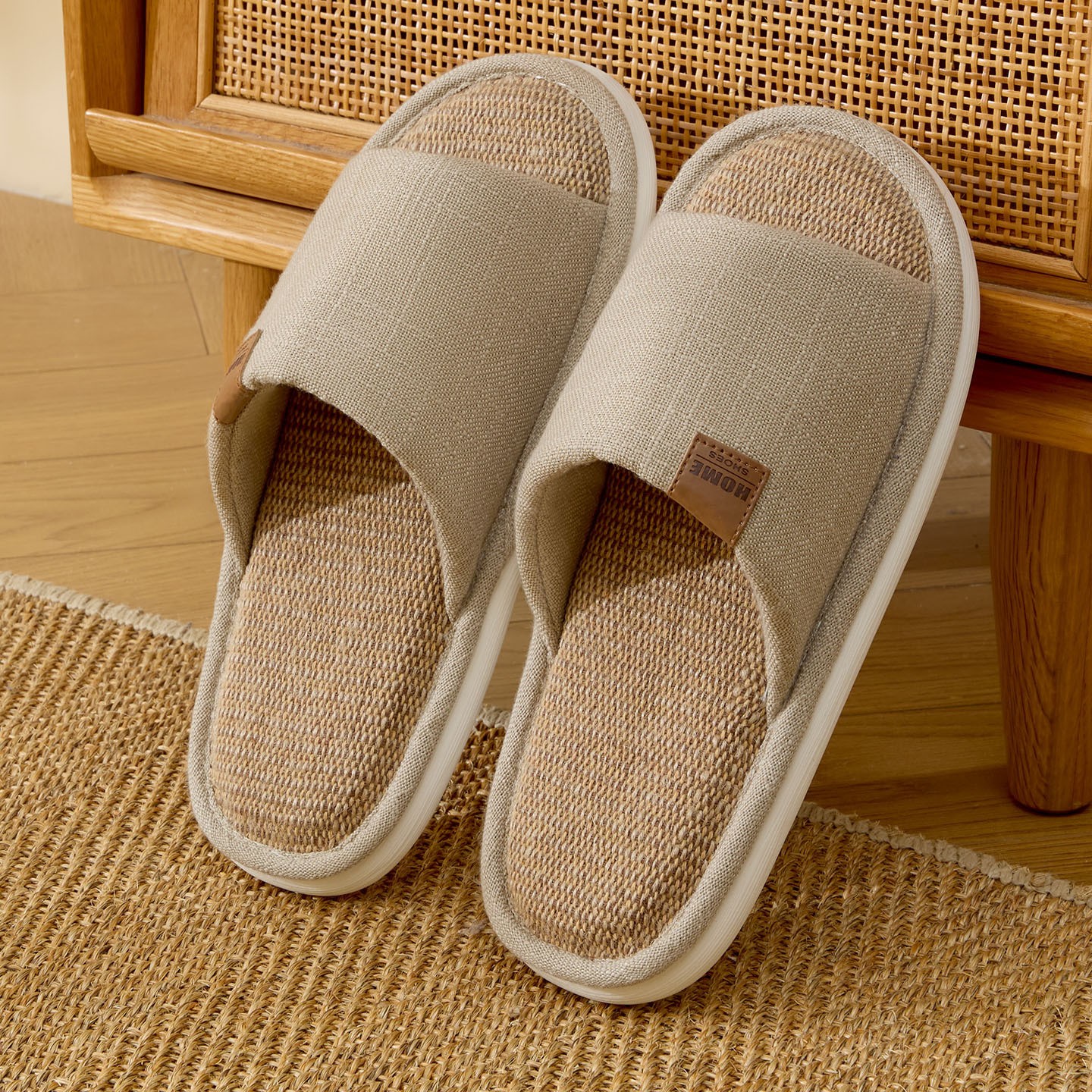 New Linen Women Slippers Comfo – Men'S Shoes For Summer recenzja i cena