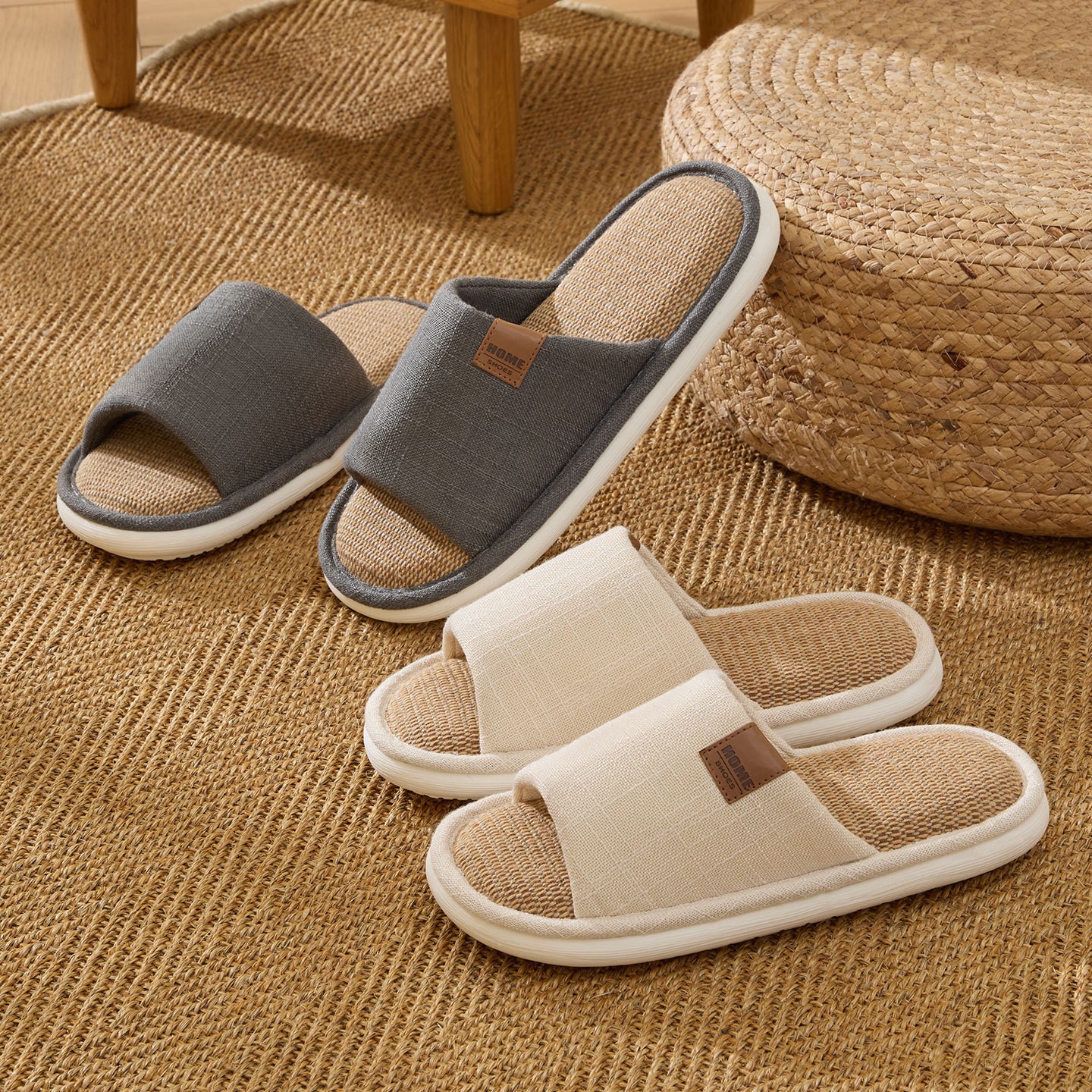 New Linen Women Slippers Comfo – Men'S Shoes For Summer recenzja i cena