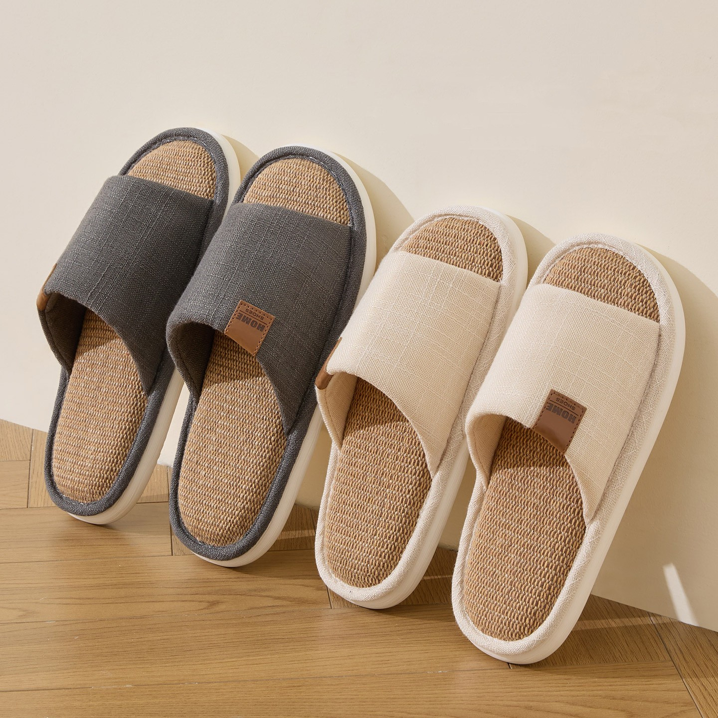 New Linen Women Slippers Comfo – Men'S Shoes For Summer recenzja i cena