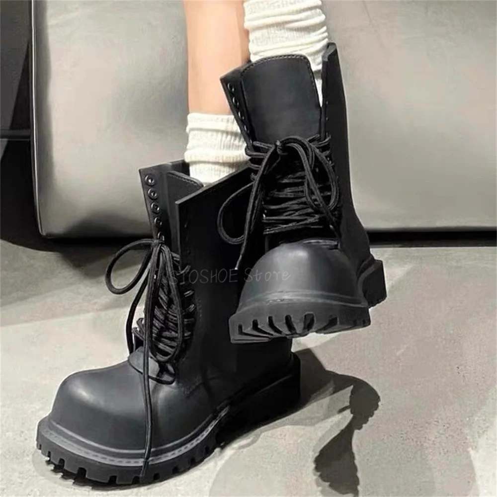 Thick Bottom Black Boots for M – Men Shoes Veja recenzja i cena