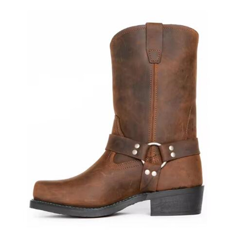 Luxury Retro Cowboy Boots Men  – Men Shoes Veja recenzja i cena