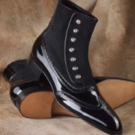 Men's Leather Suede Chelsea Bo – Men'S Shoes Daily Use recenzja i cena
