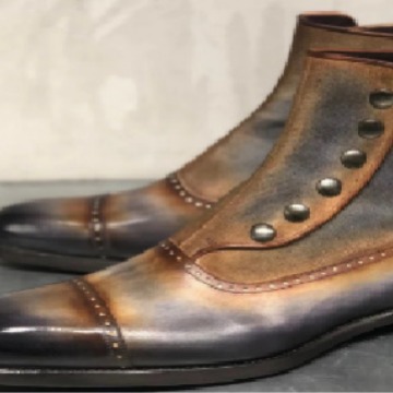 Men's Leather Suede Chelsea Bo – Men'S Shoes Daily Use recenzja i cena