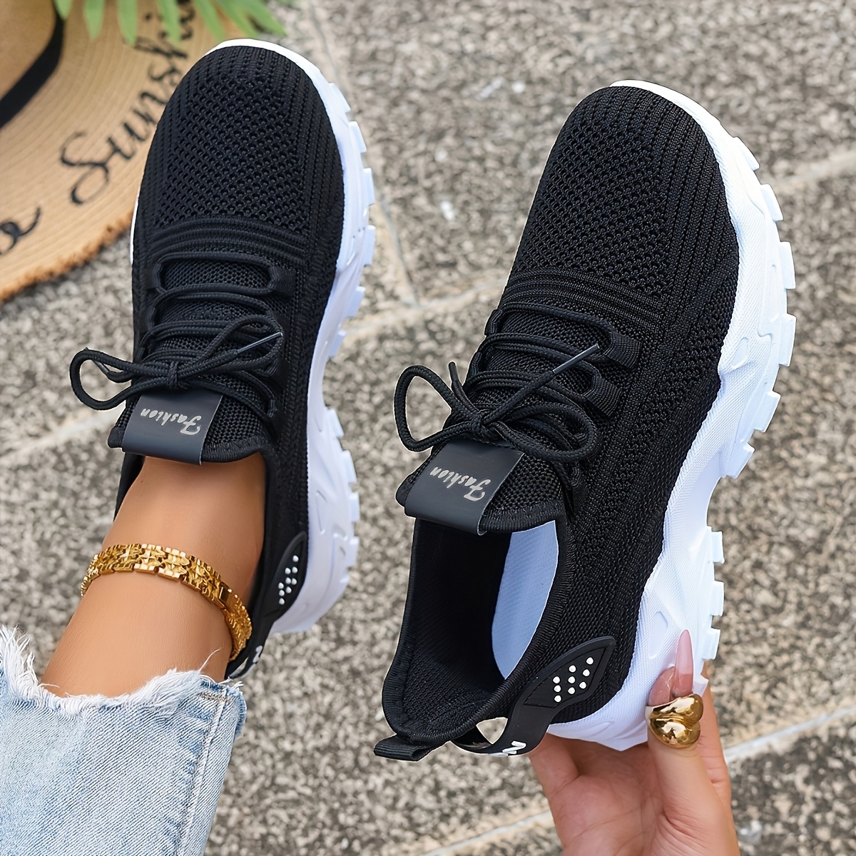 Breathable Knit Sneakers Fashi – Men'S Shoes Comfortable Walking recenzja i cena