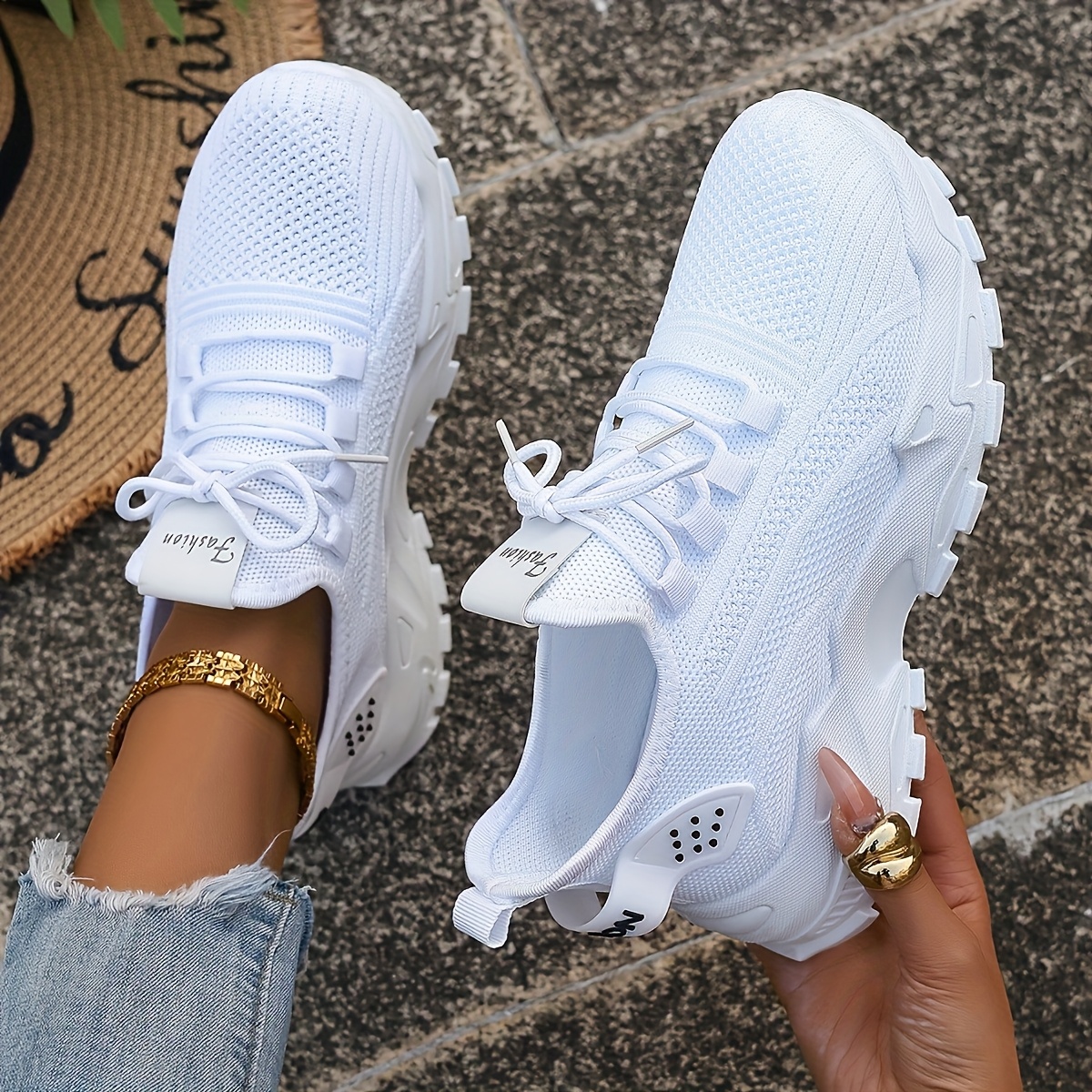 Breathable Knit Sneakers Fashi – Men'S Shoes Comfortable Walking recenzja i cena