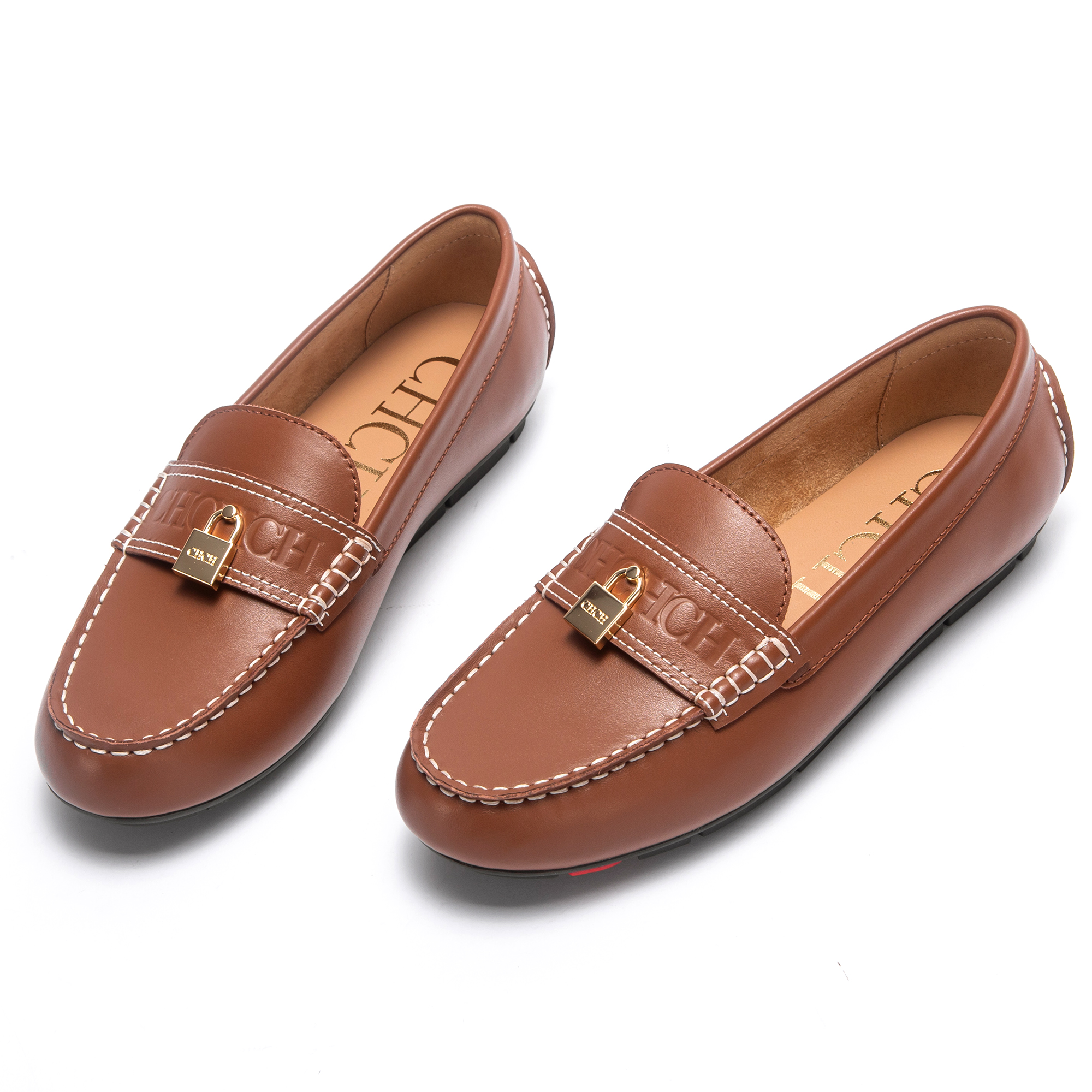 CHCH Women's Brown Flat Shoes  – Men Shoes Gucci recenzja i cena
