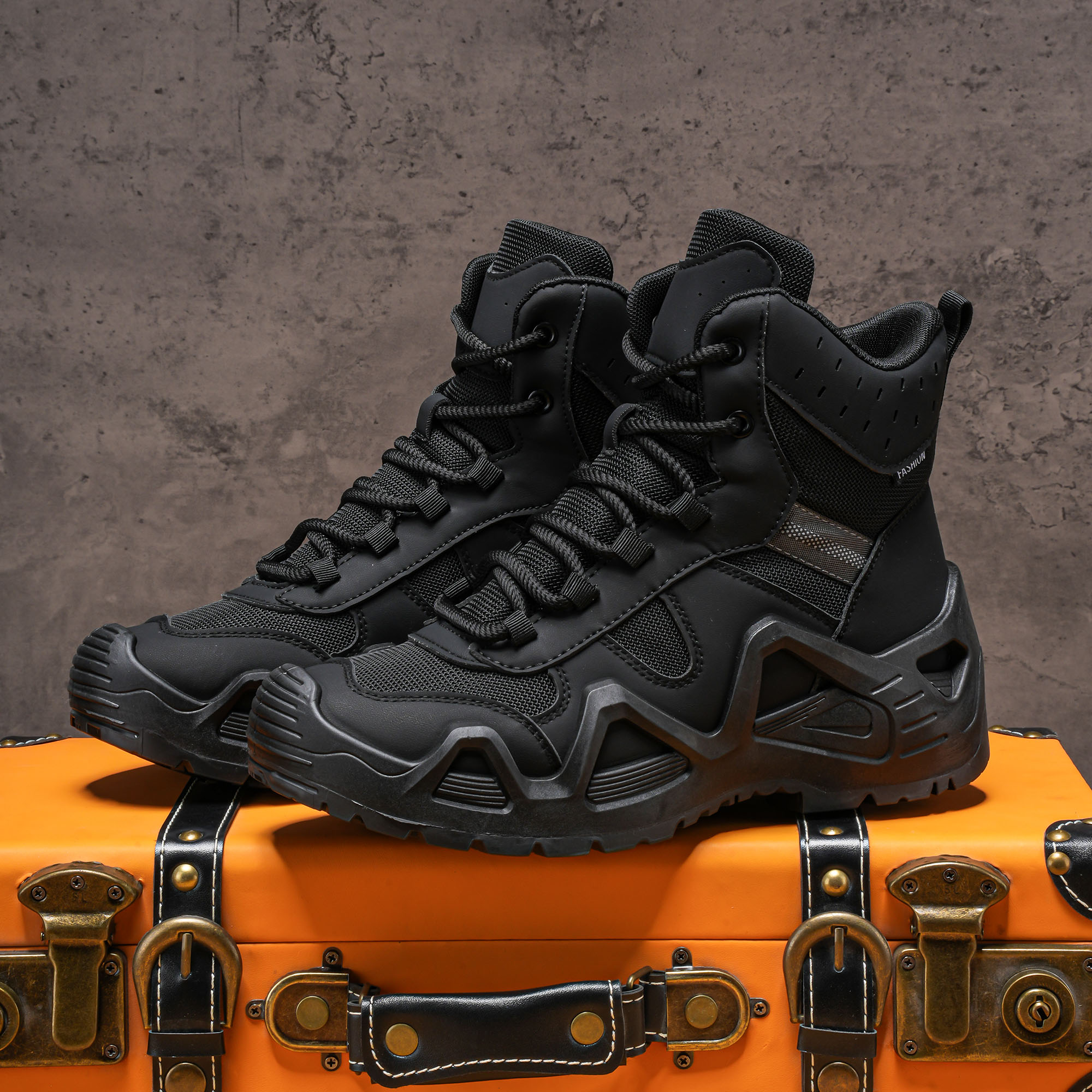 Men's high top boots, hiking b – Men'S Shoes Daily Use recenzja i cena