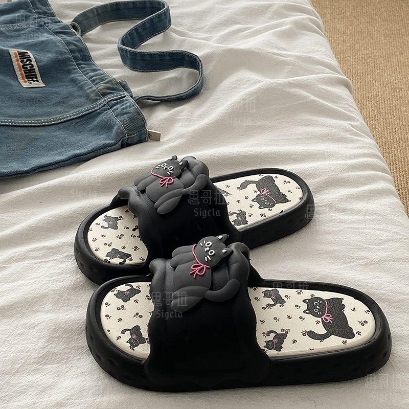 Printting Cute Bear Women Slip – Men'S Shoes For Summer recenzja i cena