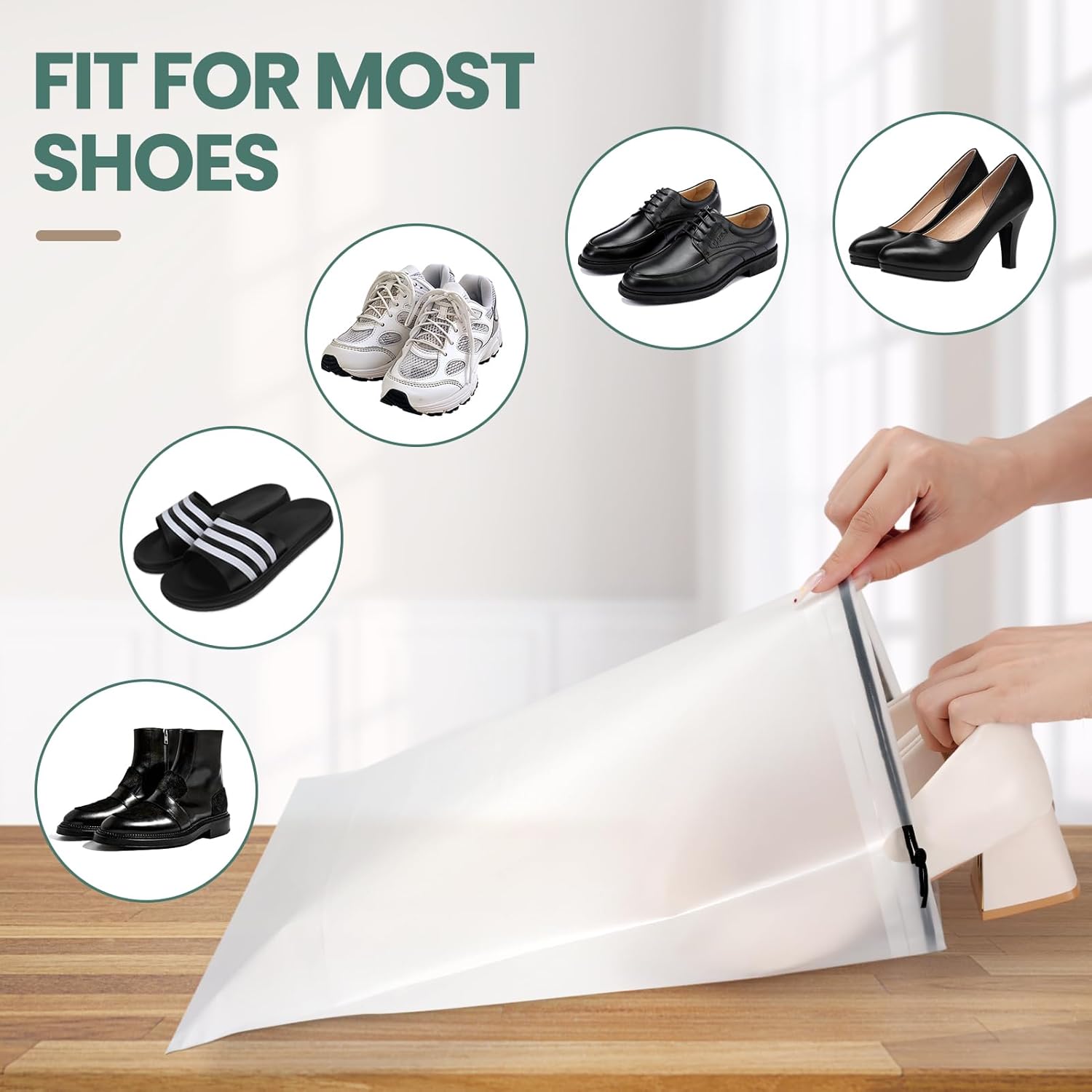 23 Pack Shoe Bags for Travel,  – Men Shoes Essentials recenzja i cena