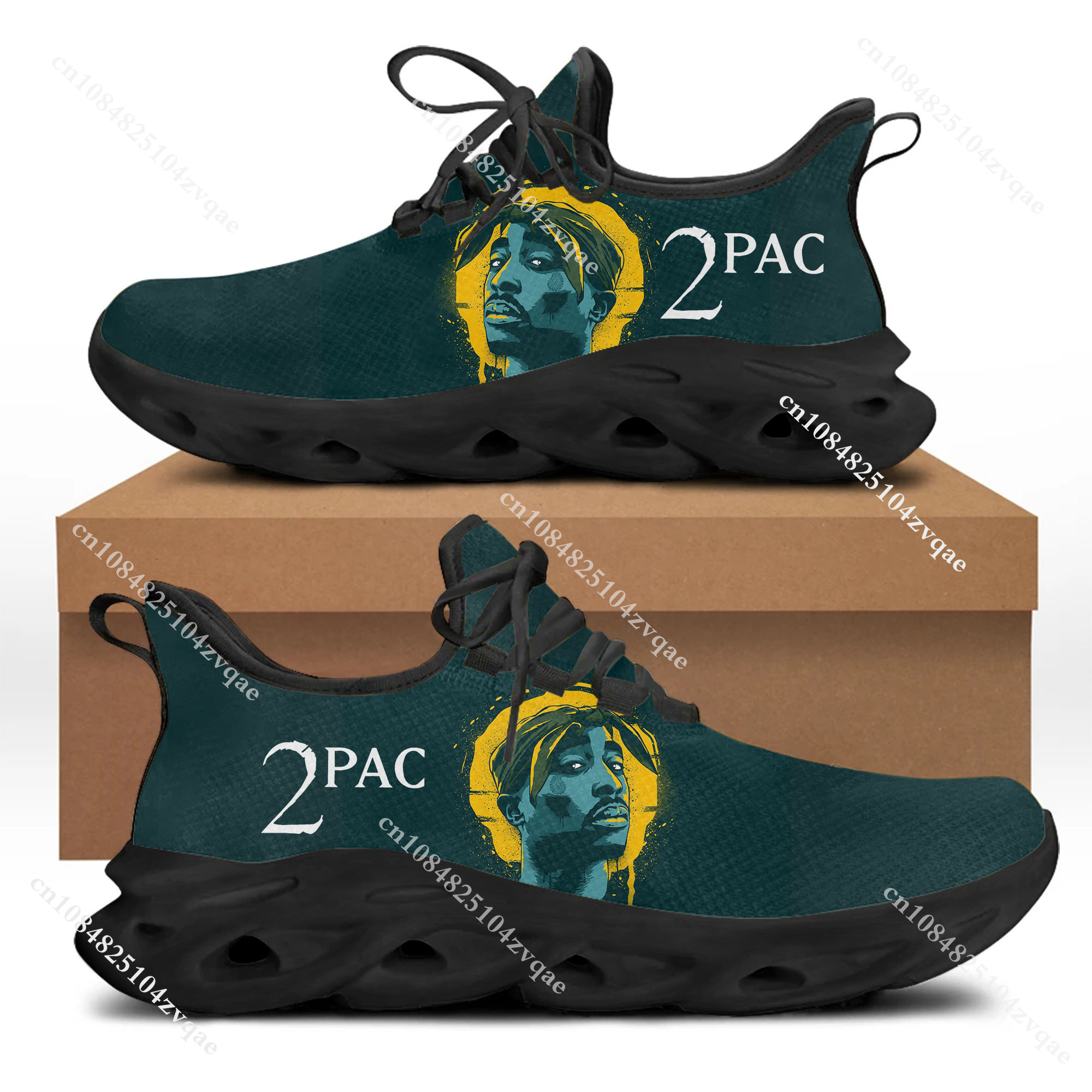 Tupac Rapper 2Pac Flats Sneake – Men Shoes Runners recenzja i cena