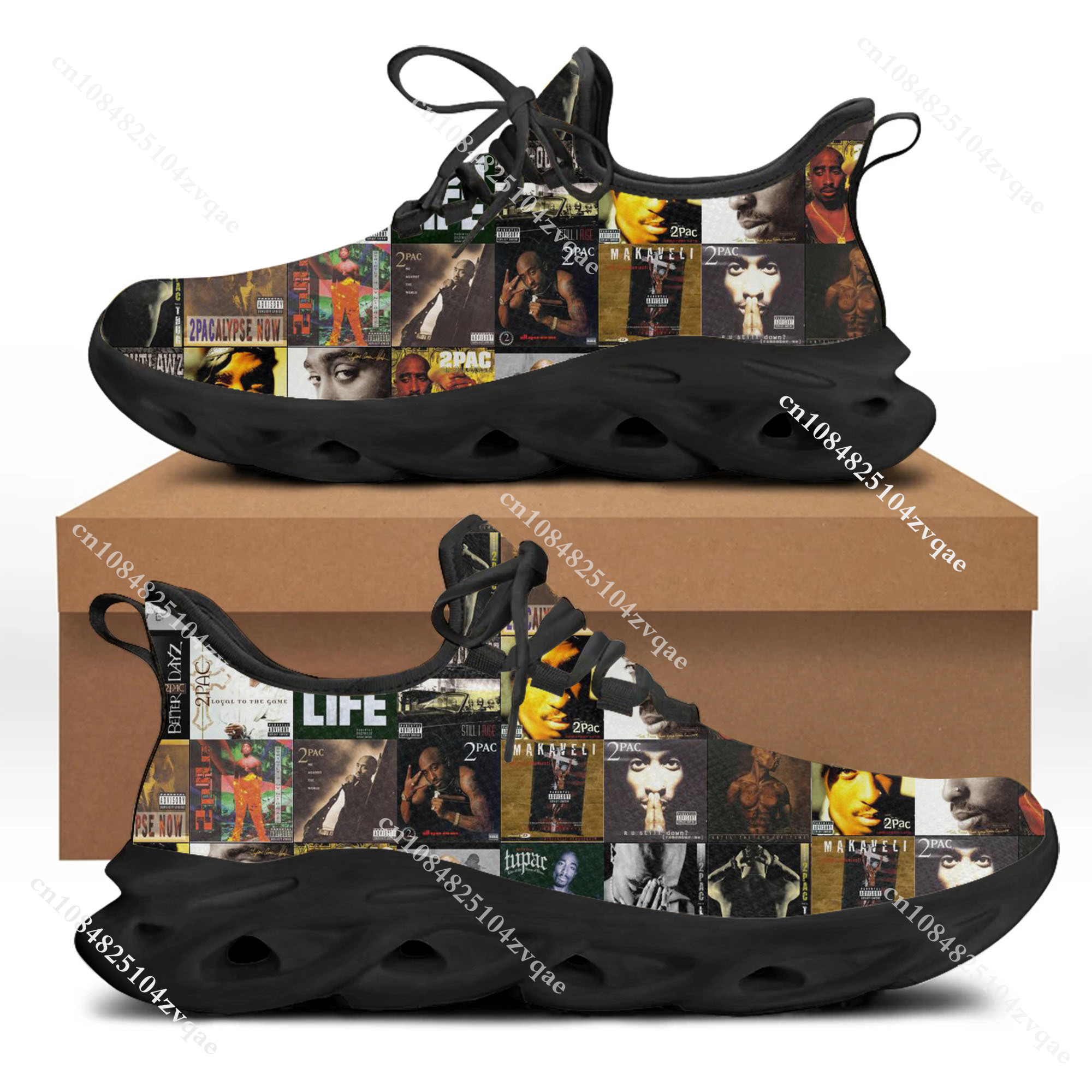 Tupac Rapper 2Pac Flats Sneake – Men Shoes Runners recenzja i cena
