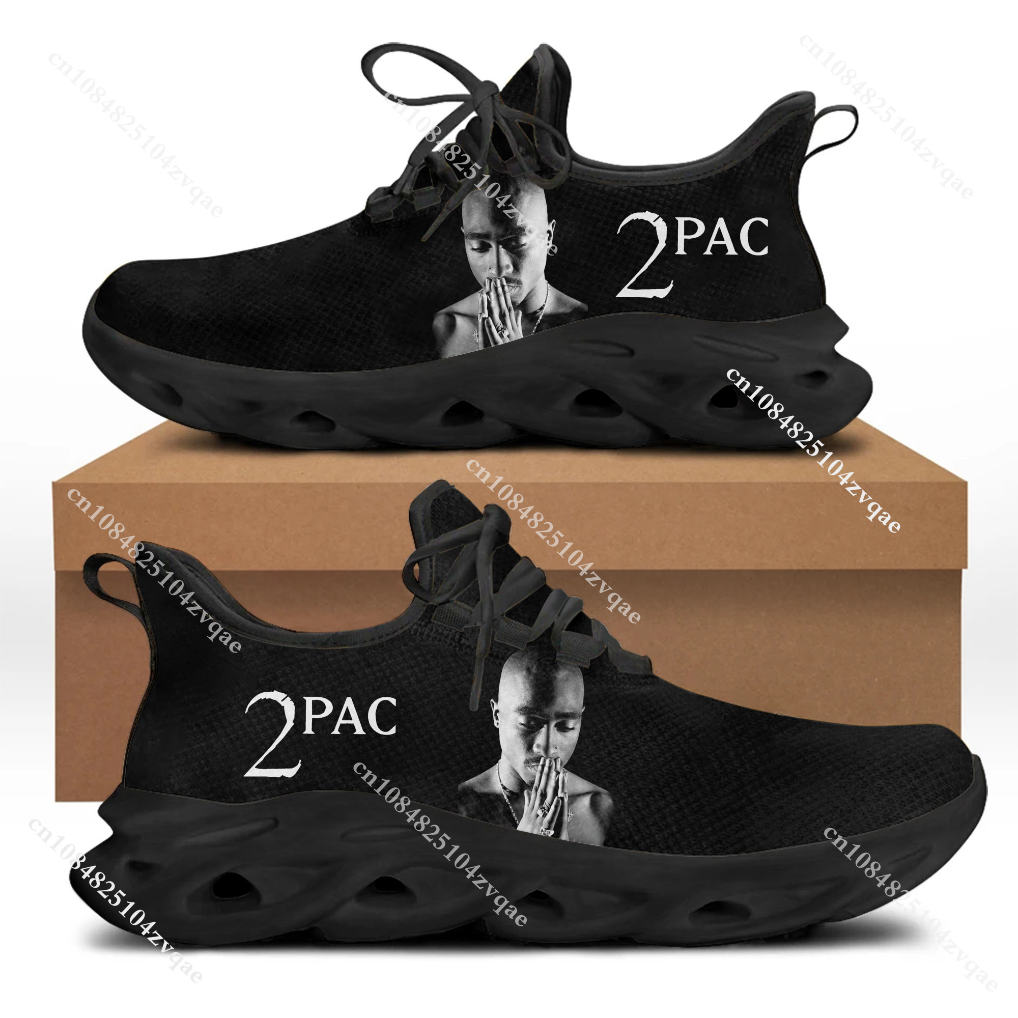 Tupac Rapper 2Pac Flats Sneake – Men Shoes Runners recenzja i cena