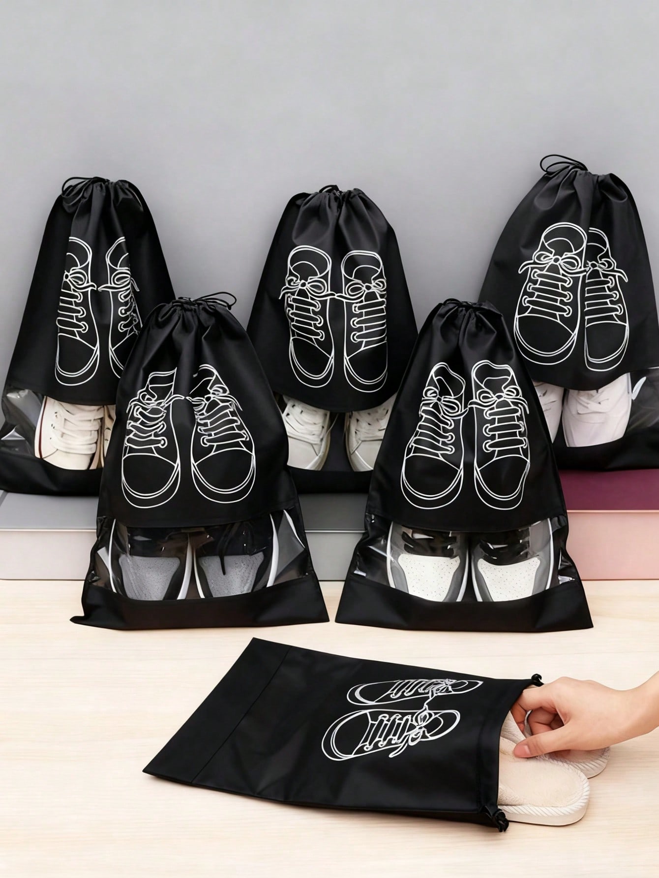 Black Travel Essential 5/10pcs – Men Shoes Essentials recenzja i cena
