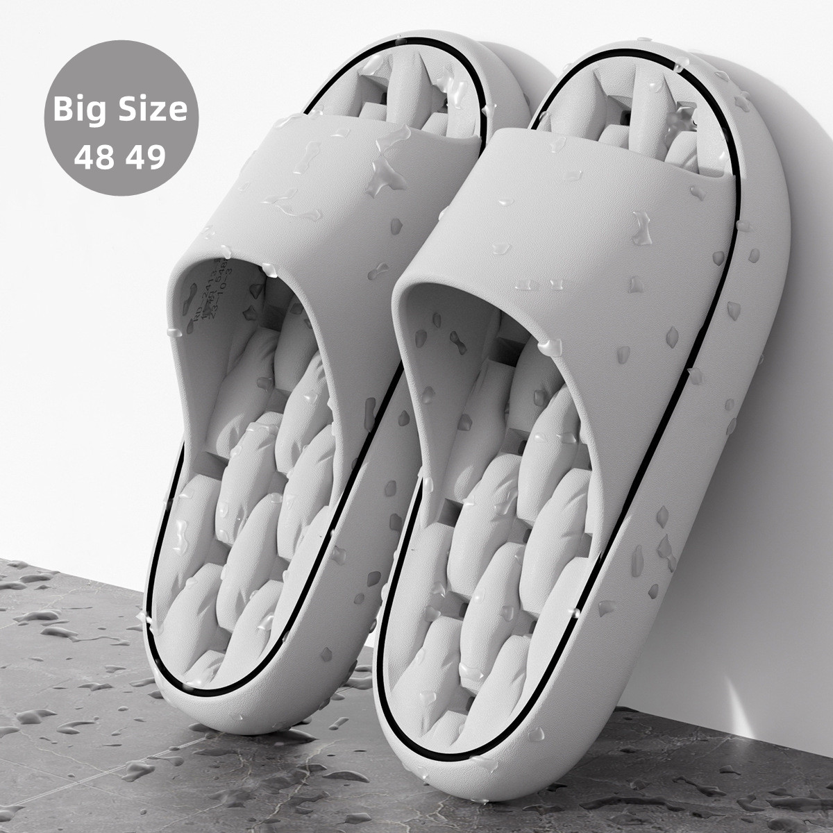Big Size 48 49 Bathroom Slippe – Men'S Shoes For Summer recenzja i cena