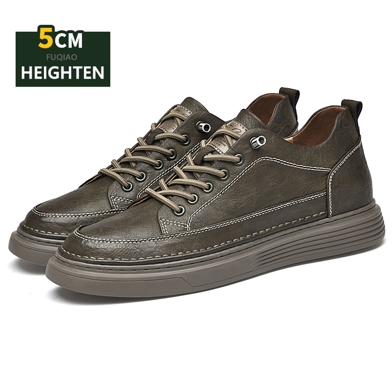 5cm Height Increase Leather Sh – Men'S Shoes Comfortable Walking recenzja i cena