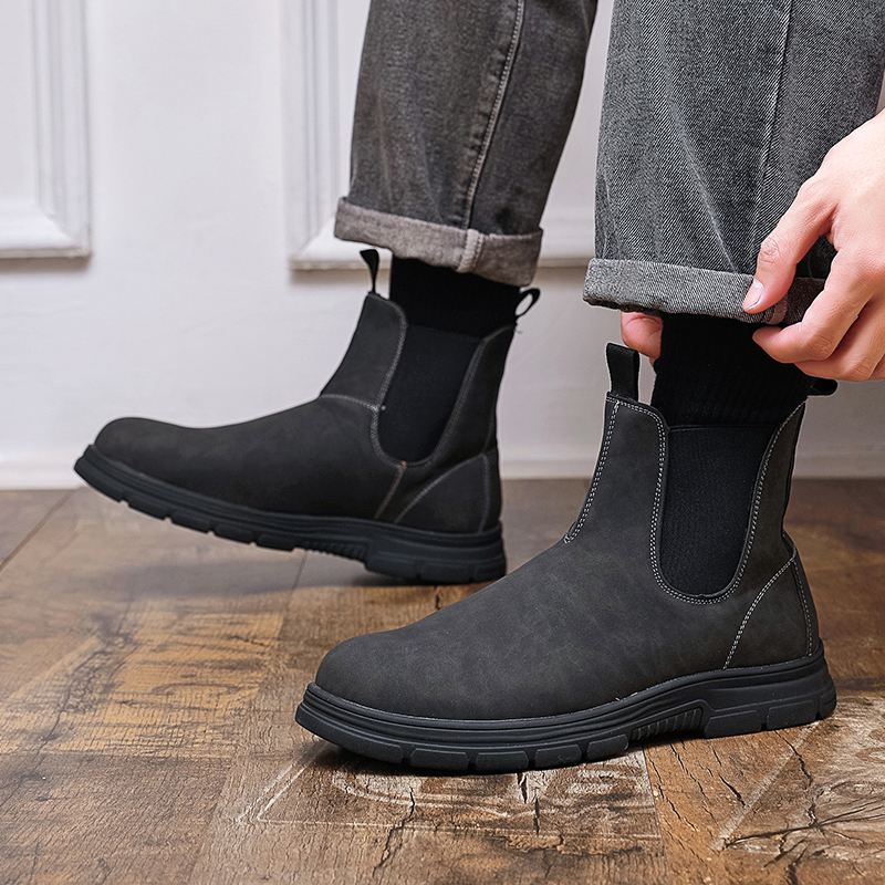 Men High Top Boots Thick Sole  – Men Shoes Classic recenzja i cena