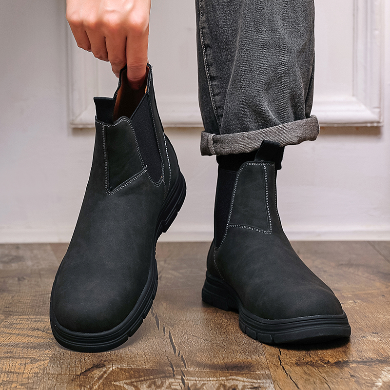 Men High Top Boots Thick Sole  – Men Shoes Classic recenzja i cena