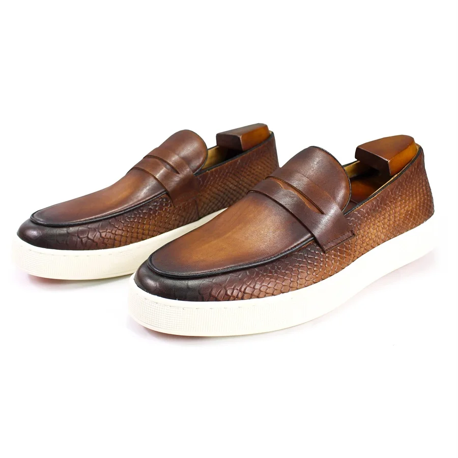 Handmade Genuine Leather Men's – Men Shoes Clearance recenzja i cena